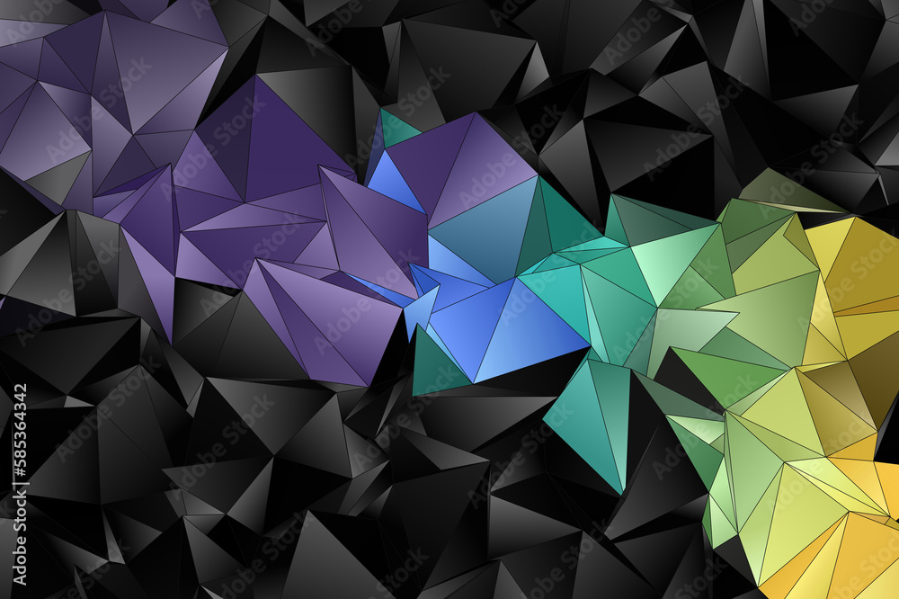 Fototapeta premium Abstract Low-Poly background. triangulated texture. Design 3d. Polygonal geometrical pattern. Triangular modern style