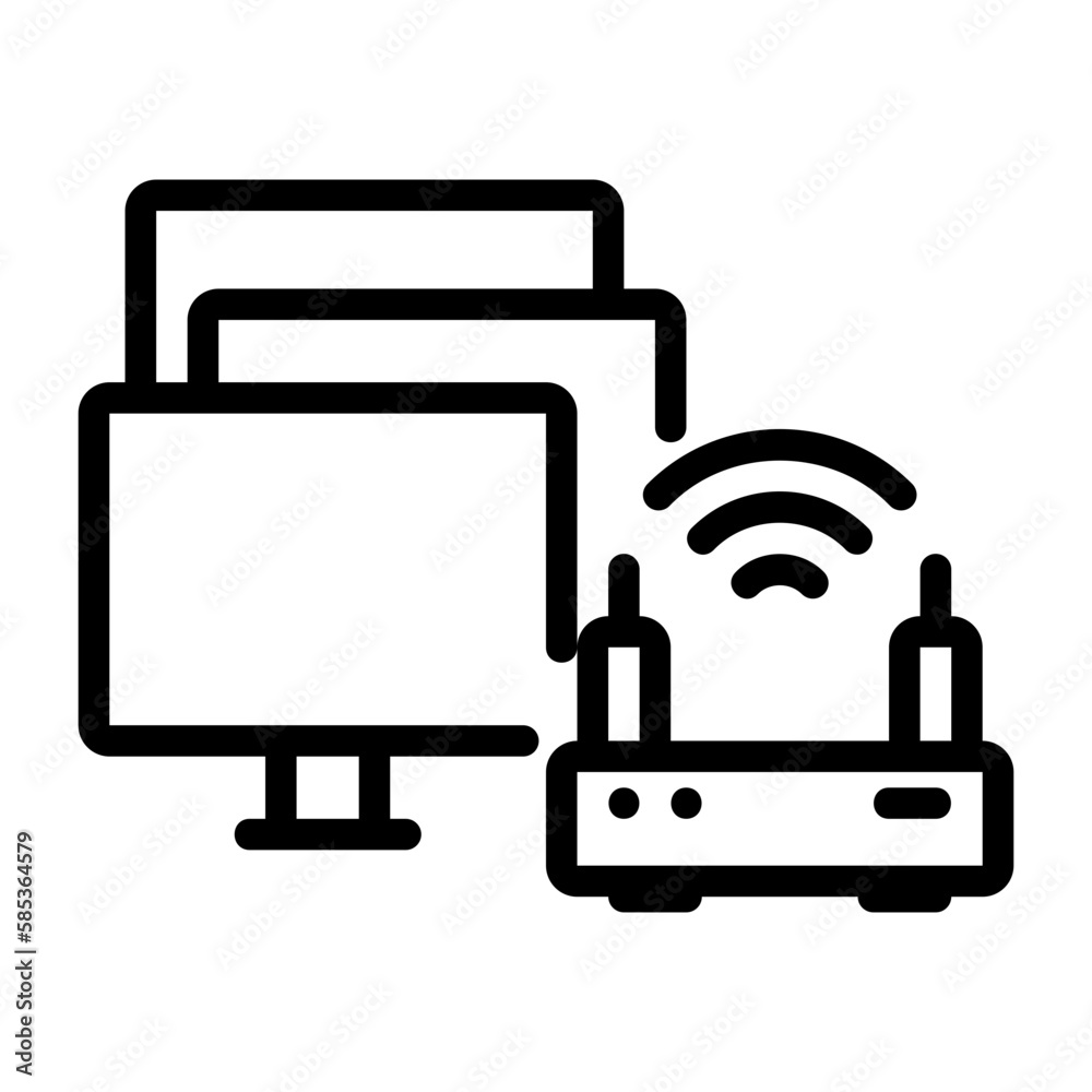 internet of things, router icon internet of things, router icon