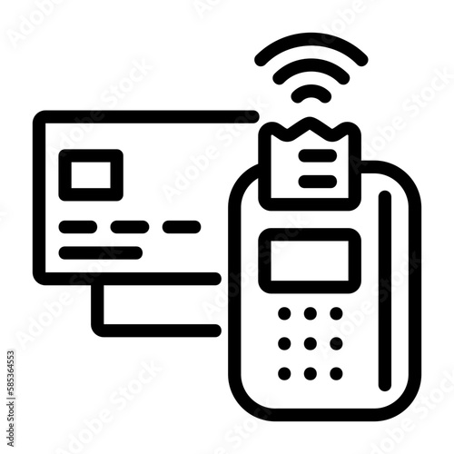 internet of things, cashless icon
