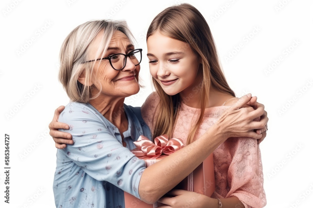 A portrait of a happy mother and daughter celebrating mother's day A portrait of a happy mother and daughter celebrating mother's day