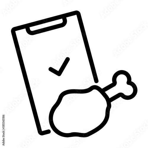 lockdown, food delivery icon