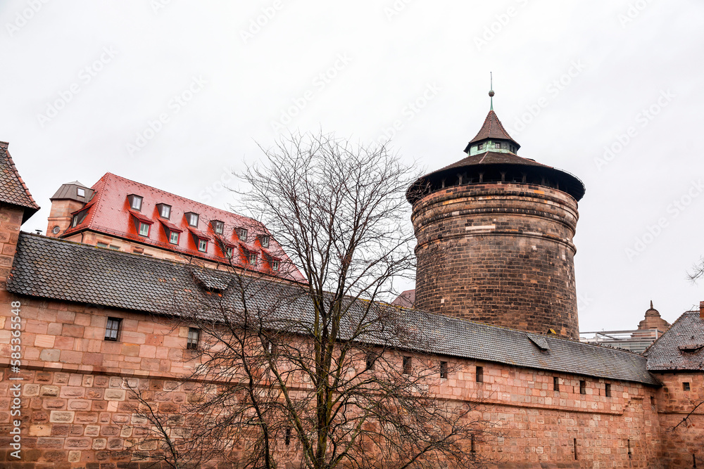 Neutorturm in the old town of Nuremberg, Germany