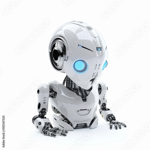 Robot white.