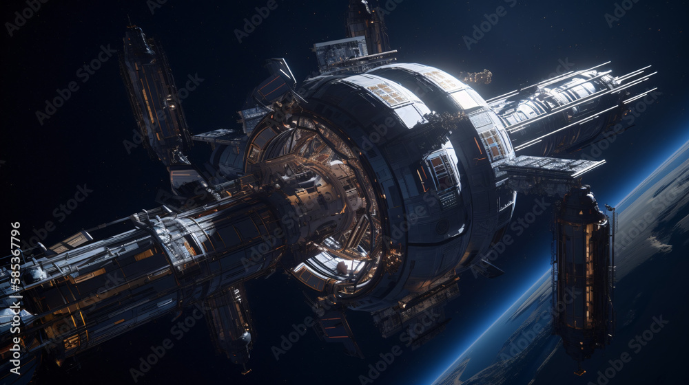spaceship in space generative ai spaceship in space generative ai