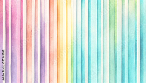 Gradient abstract rainbow watercolor background   watercolor technique.  Pattern  good for decoration  design Imperfect illustration. Pastel bright .