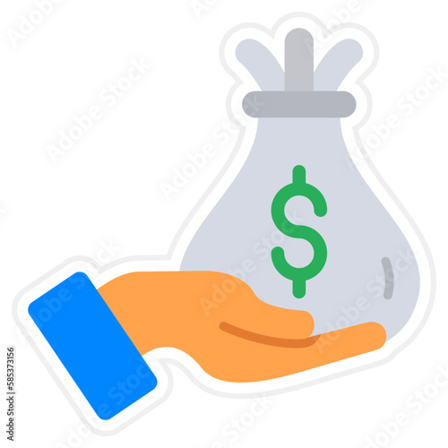 Investment Sticker Icon
