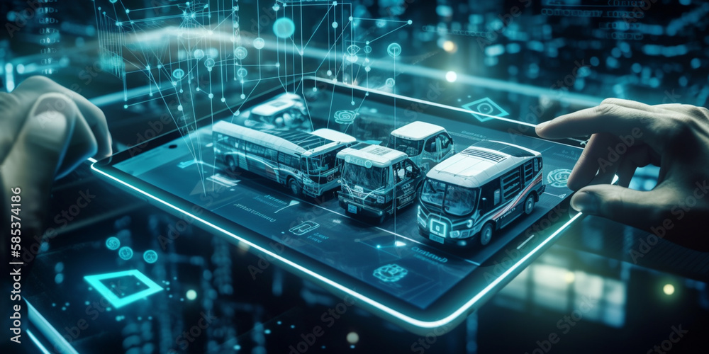 The Role of Logistics in the Globalised. 5g tecnology concept Genetarive AI