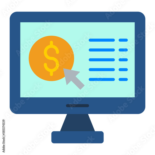 Pay Per Click Flat Icon