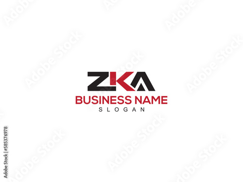 ZKA zk Fashion Letter, z k a zak Logo Design Vector Image photo