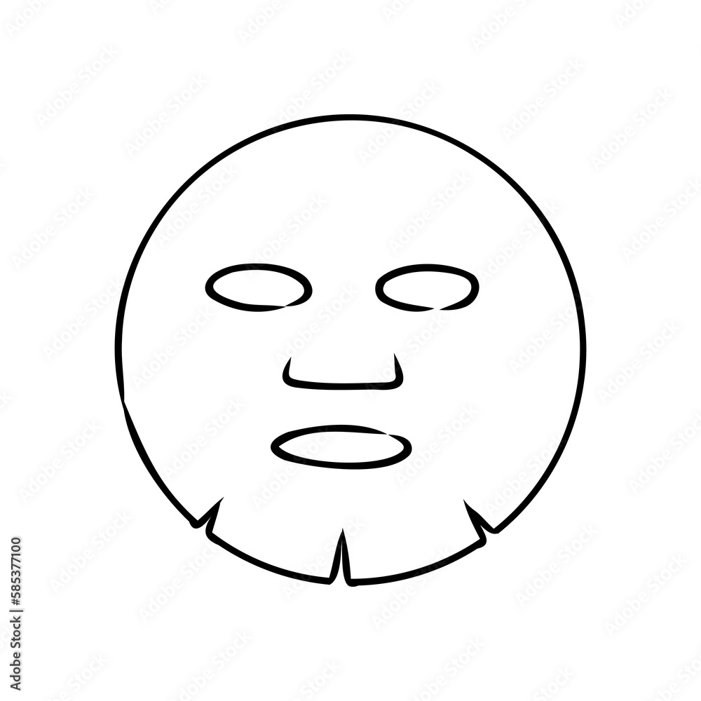 Shine Clean Face Mask sketch icon vector. Hand drawn blue doodle line art Shine Clean Face Mask sign. isolated symbol illustration Shine Clean Face Mask sketch icon vector. Hand drawn blue doodle line art Shine Clean Face Mask sign. isolated symbol illustration