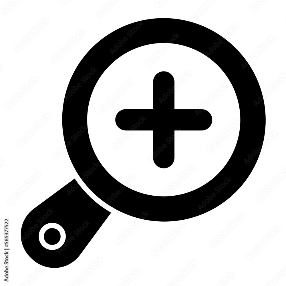 Fototapeta premium Zoom In Glyph Icon