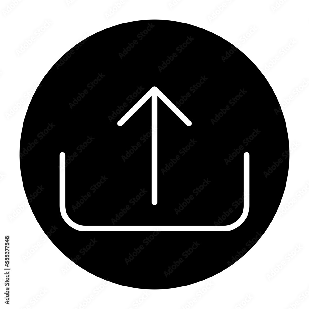 Story Upload Glyph Icon Story Upload Glyph Icon