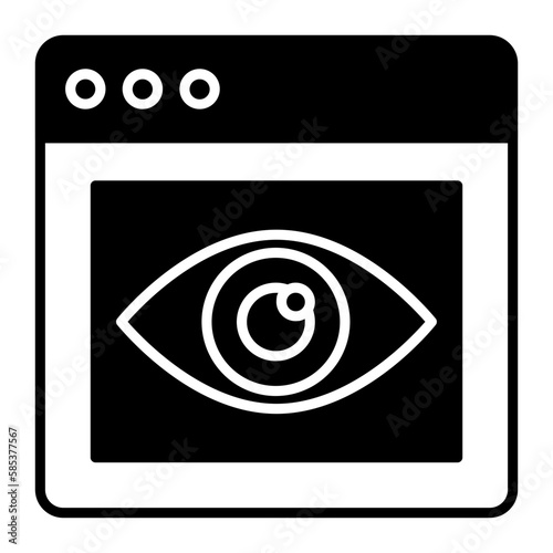 Monitoring Glyph Icon