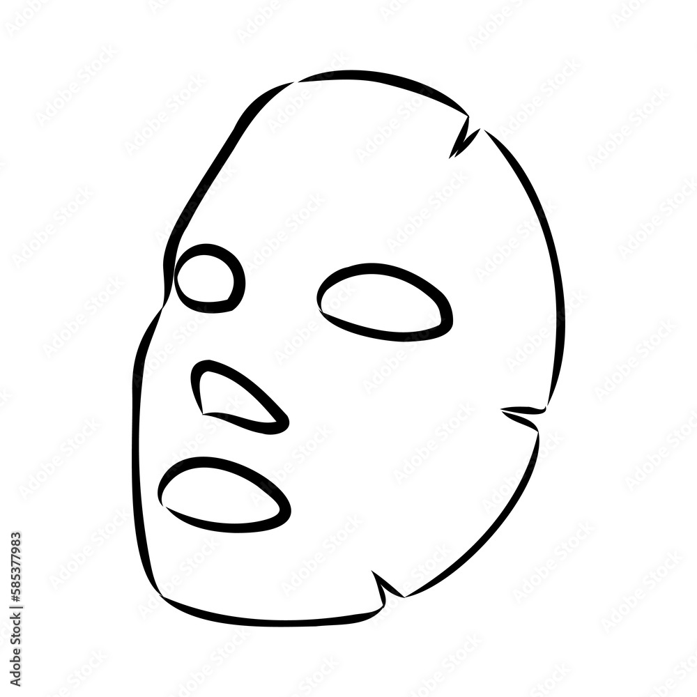 Shine Clean Face Mask sketch icon vector. Hand drawn blue doodle line art Shine Clean Face Mask sign. isolated symbol illustration Shine Clean Face Mask sketch icon vector. Hand drawn blue doodle line art Shine Clean Face Mask sign. isolated symbol illustration