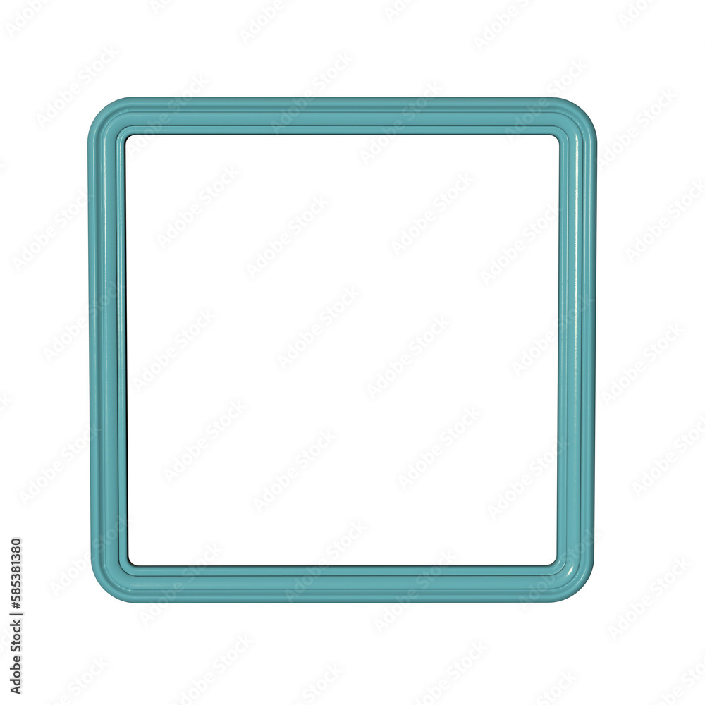 Photo Frame 3D render transparent background Photo Frame 3D render transparent background