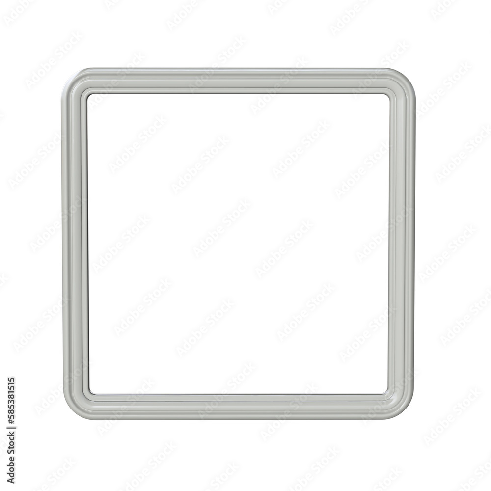 Photo Frame 3D render transparent background Photo Frame 3D render transparent background