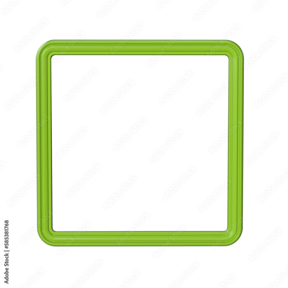 Photo Frame 3D render transparent background Photo Frame 3D render transparent background
