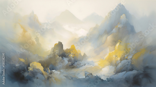 An abstract and serene cloudy landscape (Edited Generative AI)