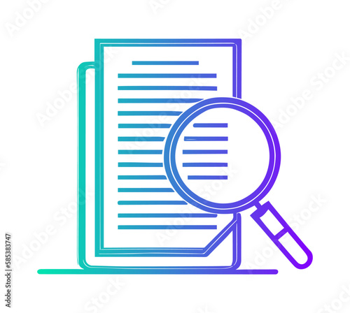 Attention to Detail icon. Magnifying Glass and Checklist icon.