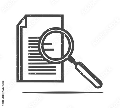 Attention to Detail icon. Magnifying Glass and Checklist icon.