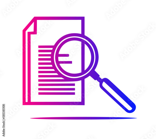 Attention to Detail icon. Magnifying Glass and Checklist icon.