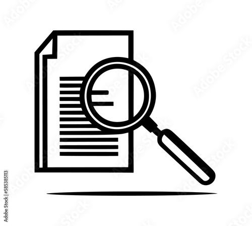 Attention to Detail icon. Magnifying Glass and Checklist icon.