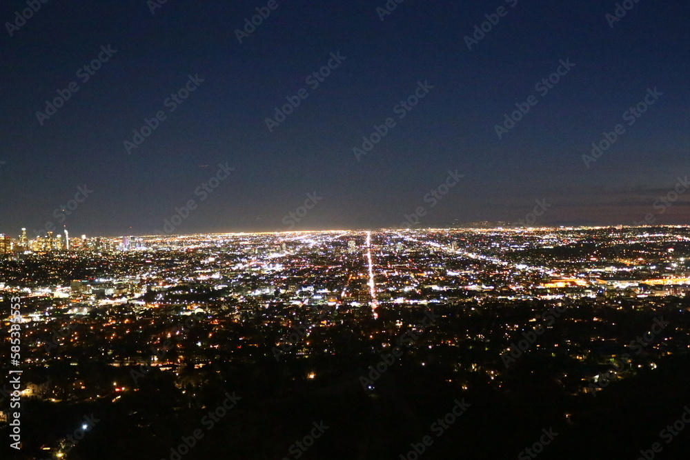 Naklejka premium Sonnenuntergang über Los Angeles