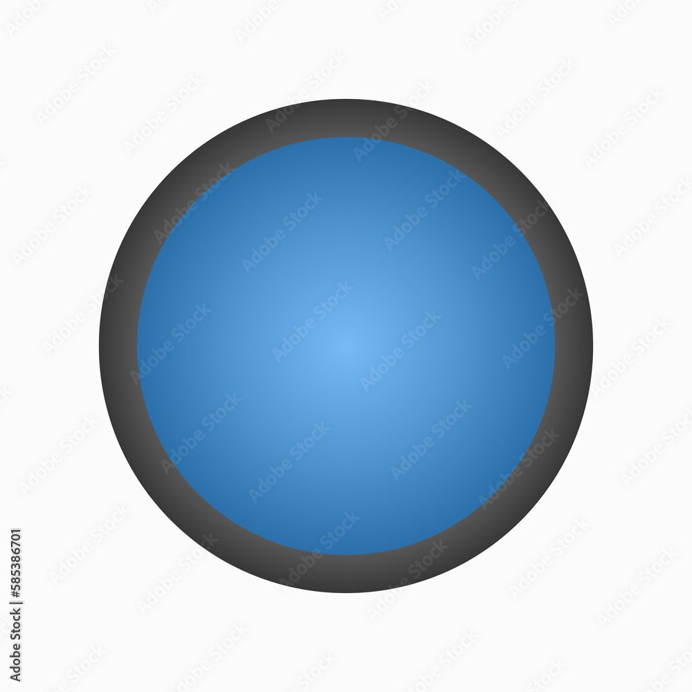 blue glossy button
