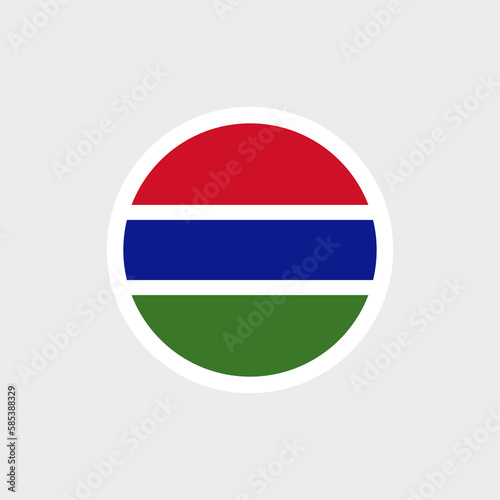 Flag of the Gambia. Gambian colored striped flag. State symbol of the Republic of the Gambia. Free Download Flag of the Gambia. Gambian colored striped flag. State symbol of the Republic of the Gambia. - GFXLoad