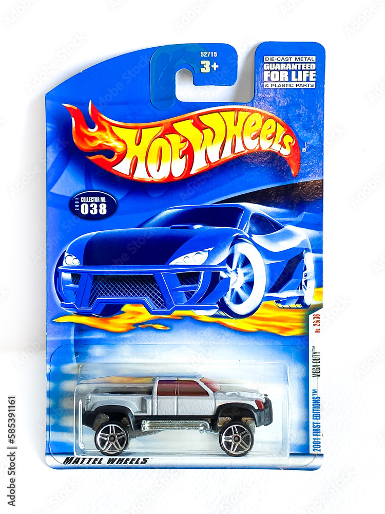 Bangkok Thailand 25 March 2023 Pack of Hot Wheels diecast car model