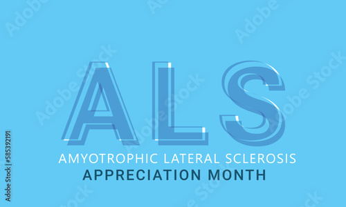 ALS (Amyotrophic lateral sclerosis) awareness month . vector Template  background, banner, card, poster