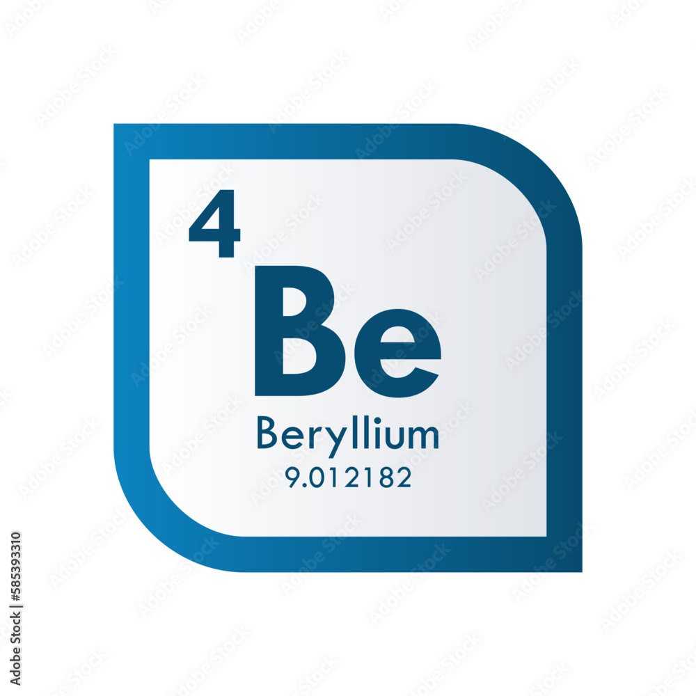 beryllium icon set. vector template illustration for web design beryllium icon set. vector template illustration for web design