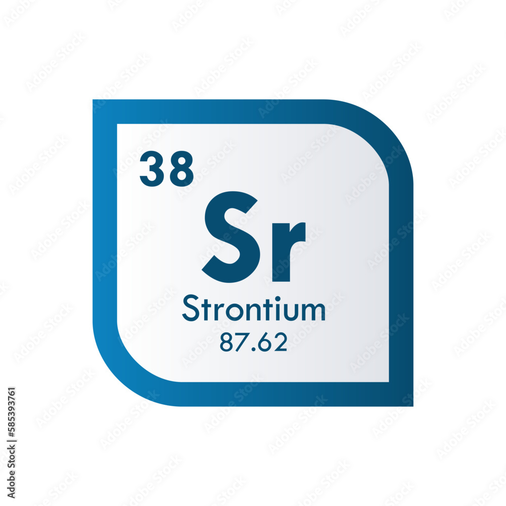 strontium icon set. vector template illustration for web design strontium icon set. vector template illustration for web design