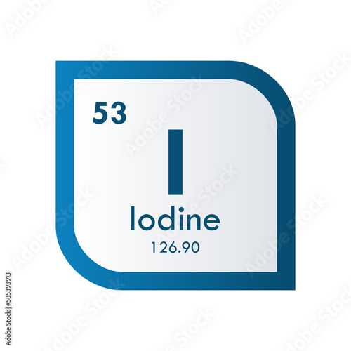 iodine icon set. vector template illustration  for web design