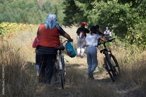 cycling in the forest