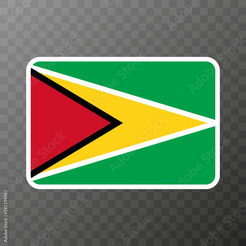 Free Download Guyana flag, official colors and proportion. Vector illustration. - GFXLoad