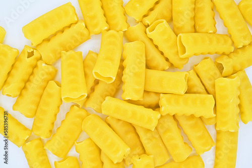 Festonati pasta isolated on a white background photo