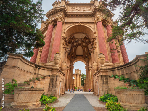 San Francisco Palace of Fine Arts in 360 view