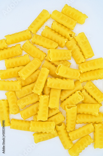 Festonati pasta isolated on a white background 