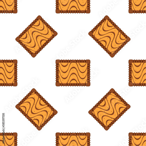 Pattern homemade cookie different taste in pastry biscuit