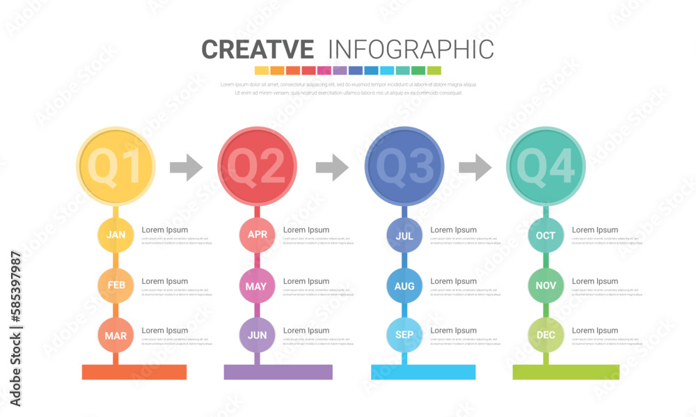 template-presentation-4-quarter-calendar-presentation-12-months
