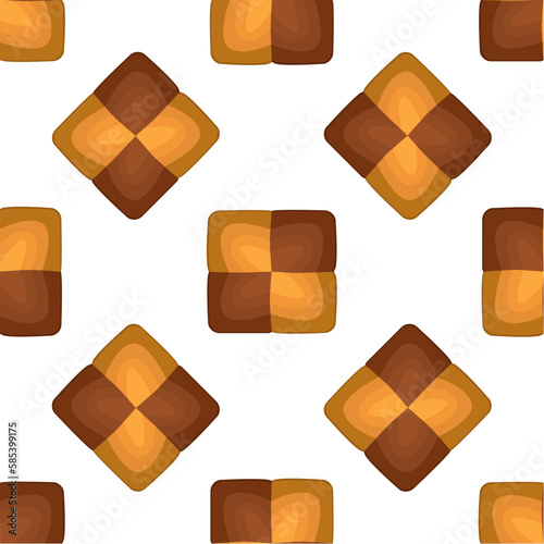 Pattern homemade cookie different taste in pastry biscuit