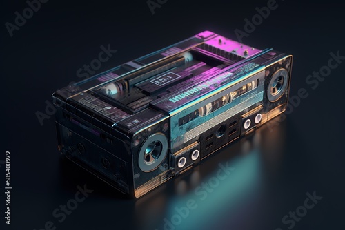 An old styled cassette, Generative AI