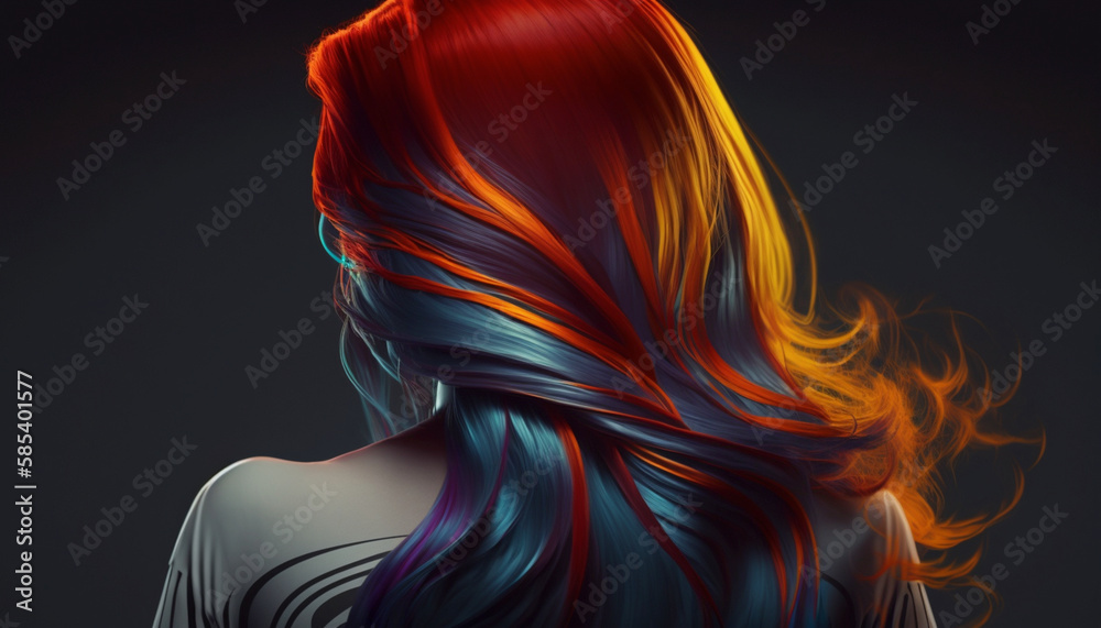 Hair care and beauty hair products Beauty fashion woman .Generative AI. Hair care and beauty hair products Beauty fashion woman .Generative AI.