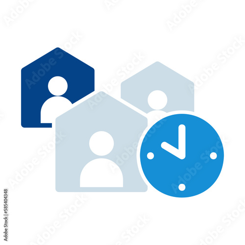 lockdown, time restriction icon