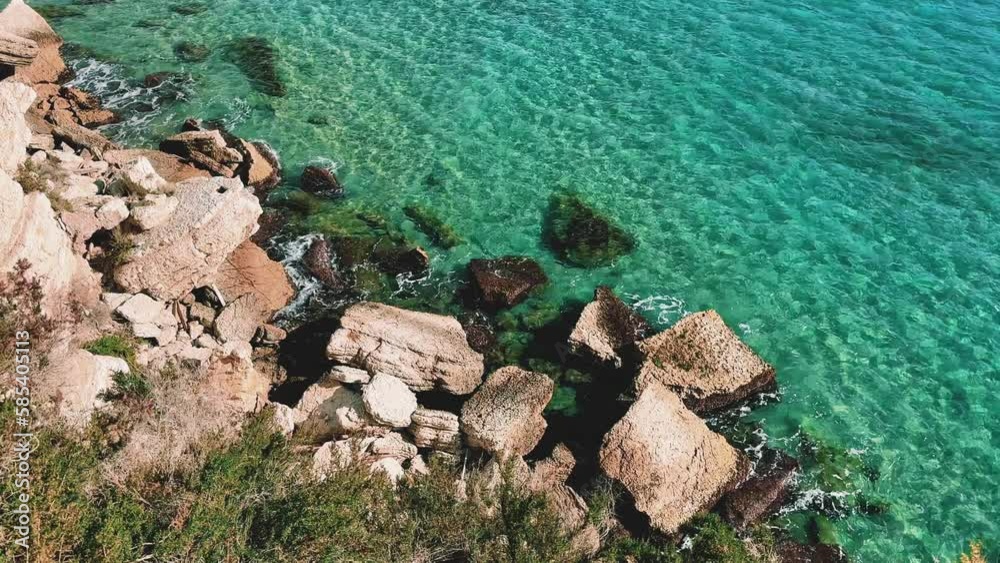 Benidorm turquoise and transparent water, Spain Benidorm turquoise and transparent water, Spain