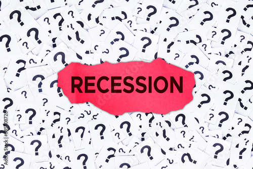 Business and recession fears concept