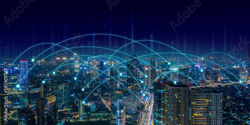 Smart city and communication network in Asia city