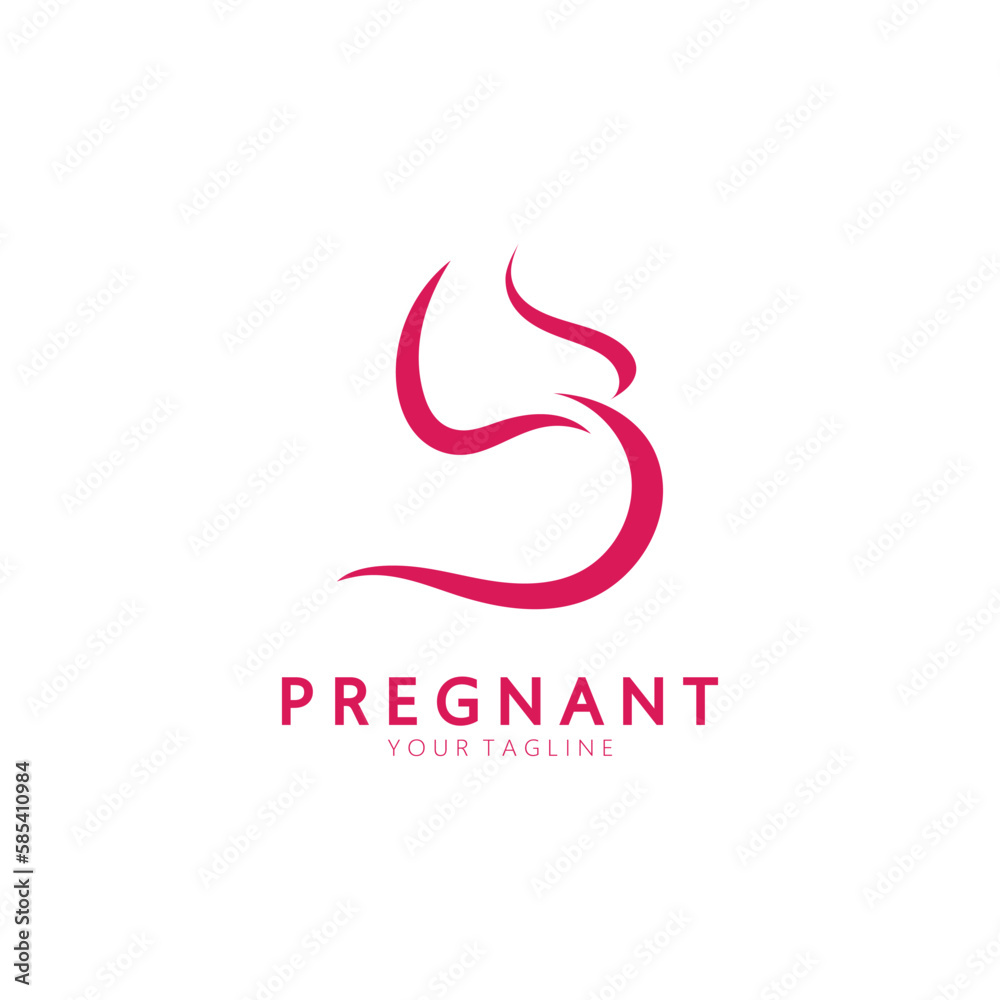 Pregnant logo template vector icon Pregnant logo template vector icon