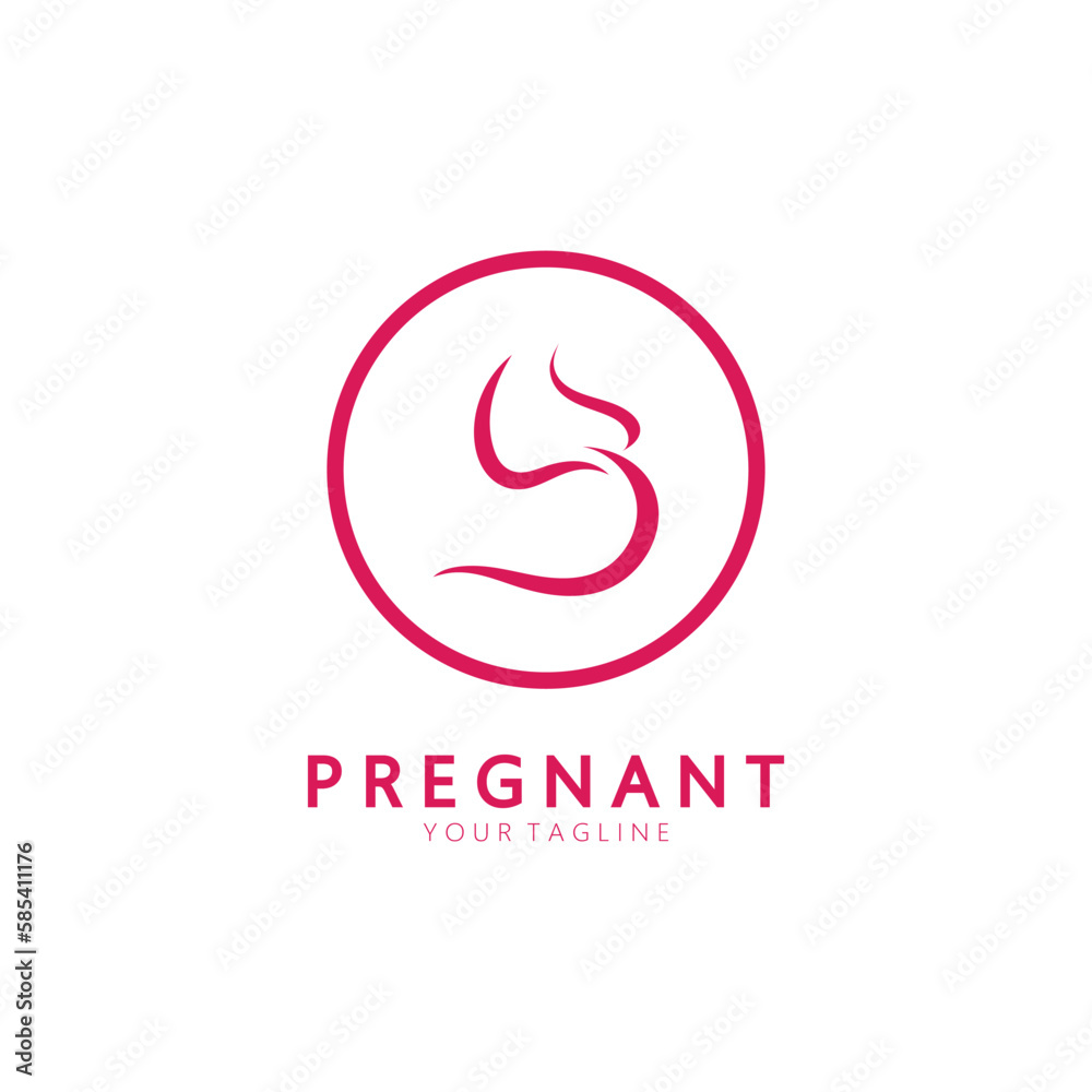 Pregnant logo template vector icon Pregnant logo template vector icon
